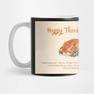 Happy Thanksgiving Card - 16 Mug